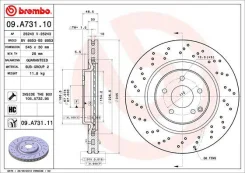 09. A731.11_���� ���� 09a73111 Brembo 09A73111 ����