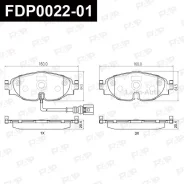 ��������� ������� �������� ����� Ceramic AUDI A3 Allstreet 1.5L 2024.09- FDP002201 ����