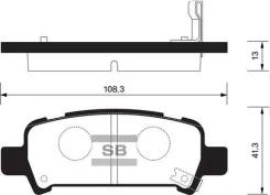 ������� ��������� �������� Subaru Forester 2.0 97-02/Impreza 00/Legacy 98 SP2120 Sangsin SP2120 SP2120 ����
