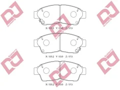 ������� ��������� �������� ��������/A-394WK, �D2118, �PF-1322, �GDB1143/Djparts-BP1000 BP1000 ����