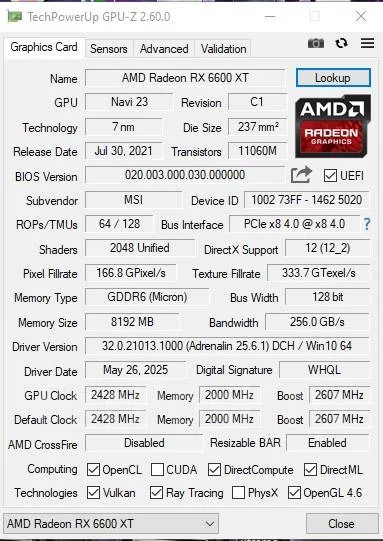 Radeon RX 6600 XT ����