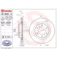 ���� ��������� �������� Mitsubishi (GAC) Pajero 01/04-12/14 / Mitsubishi Pajero IV (V8_W, V9_W) 10/0 Brembo 09B63611 09B63611 ����