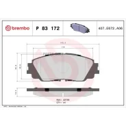 ������� �������� ��������! Toyota Camry/RAV4 V 17 Brembo P83172 P 83 172 P83172 ����