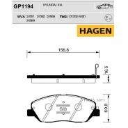 ������� �������� ��������! Hagen Hyundai Santa Fe 2.2CRDi/2.7i 05 Sangsin Brake GP1194 GP1194 ����