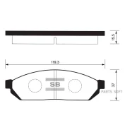 ������� ��������� �������� �������� �����:HI-Q BYD Flyer Sangsin Brake SP1059 SP1059 ����