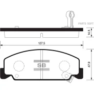 ������� ��������� �������� �������� �����:HI-Q Honda Civic V Hatchback (EG), Nissan Primera Travelle Sangsin Brake SP1427 SP1427 ����