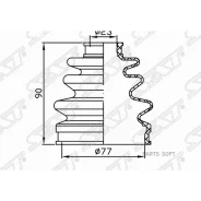 ������� ����� (�����/ �������) Honda Accord 93-08 / Civic 95-15 SAT C-1083, �������� C1083 ����