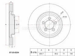 ���� ��������� SAT ST-25-0254, �������� ST250254 ����