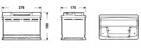 �������������� ������� Exide EB740 EB740 ����