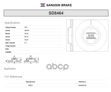 ���� ��������� Geely Coolray OE 4048046700 Sangsin brake ���. sd8464 SD8464 ����