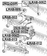 ����������� ������� �������� ������ Febest LRAB002 LRAB002 ����