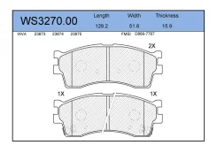 ������� ��������� �������� �������� ��� KIA RIO, KIA Sephia, KIA Shuma jeenice ws327000 WS327000 ����
