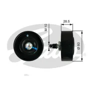 ������� ����� ������. ����� Toyota Dyna 01-, Fortuner 09-15, Hiace IV 01-06, Hilux II-III 01-07, Land cruiser 02- Gates T36334 T36334 ����