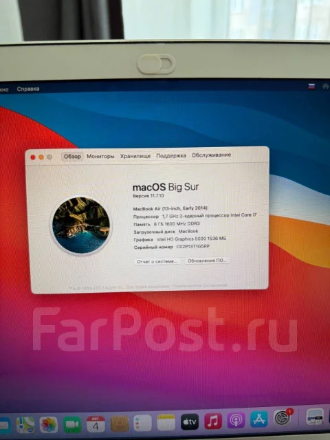Apple MacBook Air 13 2014 Early. ��� 8 ��, ���� 512���, WiFi: 1, Bluetooth: 1 ����