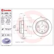 ���� ��������� ������ Hyundai (Beijing) Elantra / Yuedong (HD) 04/08- / Hyundai (Beijing) i30 (FD) Brembo 08A86911 08A86911 ����