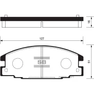 ������� ��������� �������� �������� �����:HI-Q OPEL Frontera A (U92), Isuzu Trooper I �������� ����� Sangsin Brake SP2010 SP2010 ����
