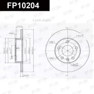 ��������� ���� � ��������� Geomet Chevrolet Astra 2.0L 2002.08-2005.07 FP10204 ����