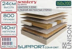 Sontery Comfort Support by Askona - ������ 160�200�24 ������ ���������. � ������������ ���������, (�) 160���, (�) 200���, (�) 24��� ����