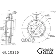 ���� ��������� �������� � ��������� ��� Haval H9 4WD (14-23) GANZ GIJ10316 GANZ ���. GIJ10316 GIJ10316 ����