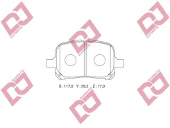 ������� ��������� �������� ��������/A-465WK, �D2166, �PF-1401, �GDB3152/Djparts-BP1001 BP1001 ����