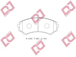 ������� ��������� �������� ��������/A-493K, �D6085, �PF-3414/Djparts-BP1018 BP1018 ����