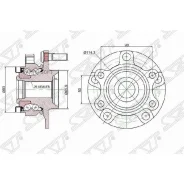 ��������� ���� Nissan Qashqai 06-10 / X-Trail 07-11 (ABS/ ������=�����/ �������) SAT ST-40202-JG000, �����/������ �������� ST40202JG000 ����