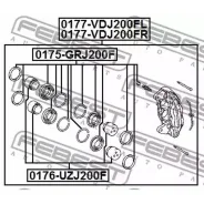 ������� ��������� �������� ����� Toyota LAND Cruiser URJ202, UZJ200, VDJ200 2007.09- [EU] Febest 0177VDJ200FL 0177VDJ200FL ����