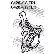 ����� ���������� ������ Mitsubishi Lancer CY, CZ# 2007.03-2013.02 [EUR] Febest 0428Cwfrh 0428CWFRH ����