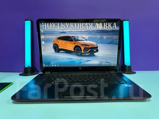 HP. 14", 2����, ��� 8 ��, ���� 256���, WiFi: 1, Bluetooth: 1, ����������� �� 2��. ����