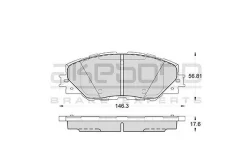 ������� ��������� �������� �������� �������� ��� Toyota RAV4 05 AN-732K Akebono AN-732K AN732K ����
