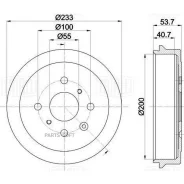 ������� ����. ��� �/� Peugeot 107 (05-)/Citroen C1 (05-) d233 (TF 534244) TF534244 ����