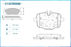 ������� ��������� ������ BMW 5 F10/F11 3.0-4.4 10- (TRW GDB1869) C12CR0098 Cworks C12CR0098 ����