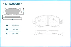 ������� ��������� �������� Subaru Forester/Impreza/XV- (TRW GDB2216) C11CR0257 Cworks C11CR0257 ����