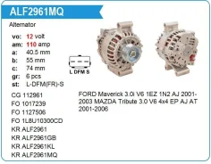 ��������� Mazda Tribute 3.0L, FORD Escape 3.0 12V 110A KR Krauf ALF2961MQ ����