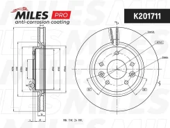 ���� ��������� ����� PRO � �������� ��������� �������� K201711 Miles, �����/������ K201711 ����