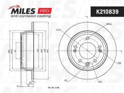 ���� ��������� ����� PRO � �������� ��������� ������ D=262��. K210839 Miles, �����/������ K210839 ����