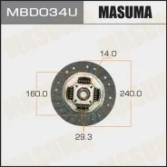 ���� ��������� Masuma MBD034/U Mitsubishi 240*160*14*29.3 Masuma MBD034U ����