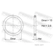 ������ �������������� ���������� ������� ���� 13X2.5 02400-018 ����� � ������ ��� � ��� �������� 2 - 24 ���� � ��� | �������� �� �������������! Febest...