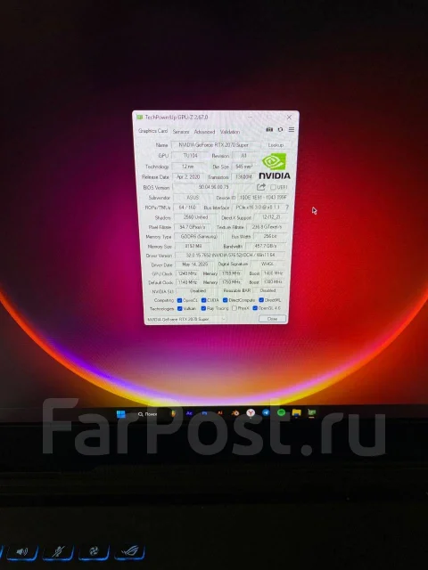 Asus ROG Strix G17. 17.3", 2,6����, ��� 16 ��, ���� 1 000���, WiFi: 1, Bluetooth: 1, ����������� �� 2��. ����