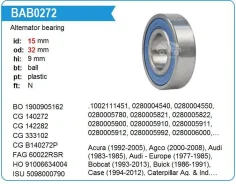 ��������� ���������� 15.32.9 NSK 6002DDUC3E ����