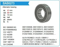 ��������� ���������� 17.35.10 NSK 6003DDUCM ����