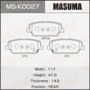 ������� �������� Masuma, AN-8206WK, NP6042, P30063 rear (1/12) MS-K0027, ������ MSK0027 ����