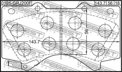 ������� ��������� | ����� ����/��� | Febest 0101GRJ200F 0101GRJ200F ����