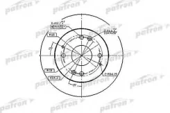 ���� ��������� ������ Honda Accord 2.0-2.3 90-98 260x10x4 [178Patronpbd2669] PBD2669 ����