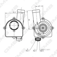 ����� ������� ���������� /GMB ��� Audi A4 2007- Q5 2008- Q7 2015-; GEW-VW026; 06H121601M 704071650 V10160026 GMB GEW-VW026 GEWVW026 ����