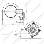 ����� ������� ���������� /GMB ��� VW Passat Golf Jetta 2005-2010 Audi A3 Sportback 2004-2013; GEW-VW033; 1K0965561D GMB GEW-VW033 GEWVW033 ����