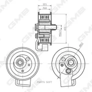 �������� ����� ���������� ����� /�������� ������ /����� GMB ��� Audi A4 A6 Volkswagen Passat 3B2 3B5; GTC0940; 531052020 058109243D GMB GTC0940 GTC094...