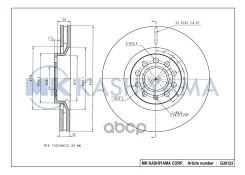 ���� ���������, �������� 09. A598.10 (320x30) 5 ��� AU A4 (8D2, B5, 8D5, 8ED, B7, 8EC, 8H7, 8HE) 98-09, A6 (4B, C5) 98-05, Allroad (4BH, C5) 00-05 098...