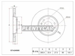 ���� ��������� ����� citroen berlingo i 96-08/peugeot Sat ST4246W6 ST4246W6 ����