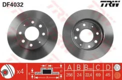 ��������� ���� �������� mitsubishi space runner Trw DF4032 Hyundai / Kia (Mobis): 51712M2010. Mitsubishi: MB668886 561926 MB950569 MB950570 Hyundai DF...